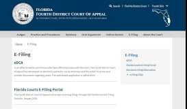 
							         E-Filing - Fourth District Court of Appeal								  
							    