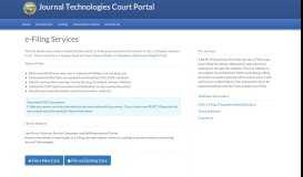 
							         e-Filing Services | Journal Technologies Court Portal								  
							    