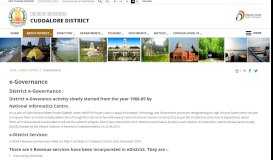 
							         e-Governance | Cuddalore District, Government of Tamilnadu ...								  
							    