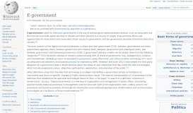 
							         E-Government – Wikipedia								  
							    