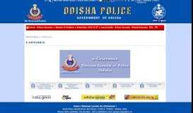 
							         e-Grievance | Odisha Police								  
							    