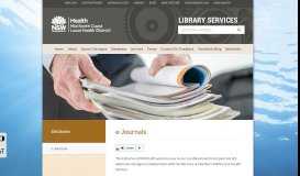 
							         e-Journals - Library Services Portal - MNCLHD								  
							    