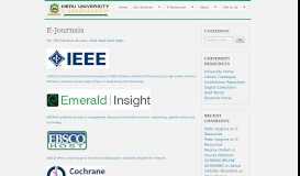 
							         E-Journals - Reuben Marambii Library - Meru University of Science ...								  
							    