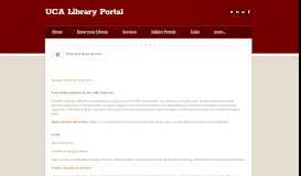
							         E-journals - UCA Library Portal								  
							    