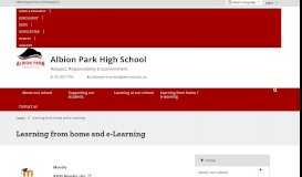 
							         e-Learning - Albion Park High School								  
							    