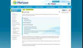 
							         E-Learning - Learning - Horizon Health Network								  
							    
