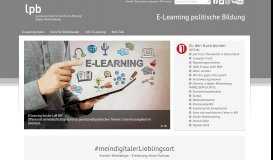 
							         E-Learning Portal der LpB								  
							    