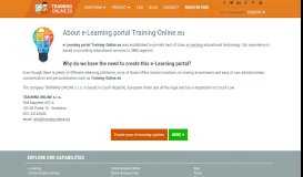 
							         e-Learning portal for Free - Training-Online.eu								  
							    