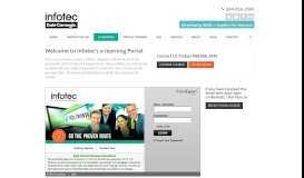 
							         E-Learning Portal Login | Infotec								  
							    