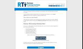 
							         E-Learning Portal Login - Ramsay eLearning - Janison								  
							    