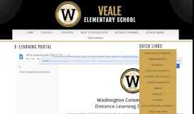 
							         E-Learning Portal - Washington Community Schools								  
							    