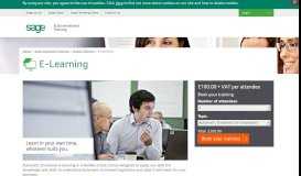 
							         E-Learning - Specialised Training - Sage UK								  
							    