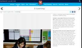 
							         E-Learning | St Peter's Cambridge								  
							    