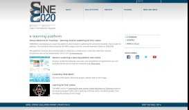 
							         e-learning - Training - SINE2020 portal								  
							    