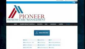 
							         E-Login – Pioneer Health Care Management Inc.								  
							    