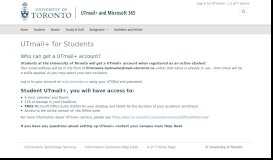 
							         E-mail for Students at U of T | UTmail+UTmail+								  
							    