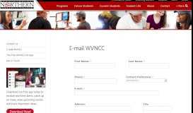 
							         E-mail WVNCC | Contact - West Virginia Northern Community College								  
							    