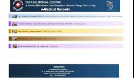 
							         e-Medical Records - Tata Memorial Centre								  
							    