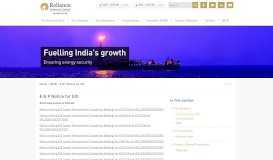 
							         E & P Tenders :: Reliance Industries Limited								  
							    