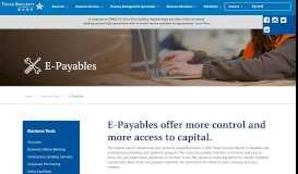 
							         E-Payables - Texas Security Bank								  
							    