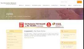 
							         e-Payment facilitates payment of taxes online by taxpayers - TIN								  
							    