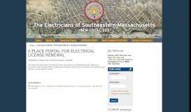 
							         E-PLACE PORTAL FOR ELECTRICAL LICENSE ... - IBEW Local 223								  
							    