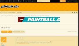 
							         E-Portal für CS2 - pbhub.de Paintballforum								  
							    