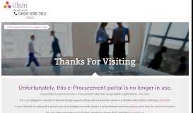 
							         e-Procurement Portal No Longer in Use - illion Tenderlink								  
							    