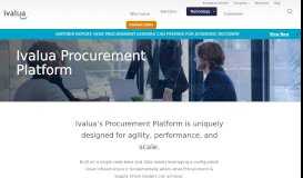 
							         e-Procurement Software | Ivalua								  
							    