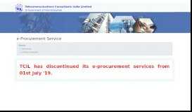 
							         e-Procurement - TCIL								  
							    