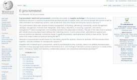 
							         E-procurement - Wikipedia								  
							    