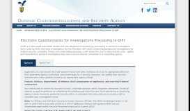 
							         e-QIP for Agency Users - National Background Investigations Bureau								  
							    