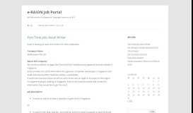 
							         e-RAION Job Portal | Job Information for Japanese Language ...								  
							    