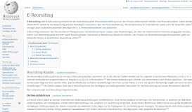 
							         E-Recruiting – Wikipedia								  
							    
