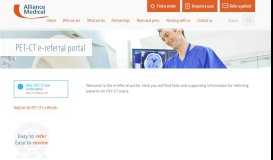 
							         e-referral portal | Alliance Medical UK								  
							    