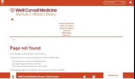 
							         e-Resources | Weill Cornell Medicine Samuel J. Wood Library								  
							    