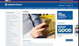 
							         E-Safety | Aylesford School, Kent								  
							    