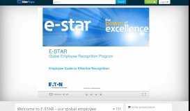 
							         E-STAR – our global employee recognition program at Eaton!								  
							    