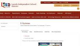 
							         E-Systems - Laredo Independent School District								  
							    