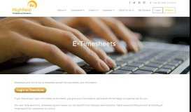 
							         E-timesheets | Technical Recruitment - Highfield Professional Solutions								  
							    