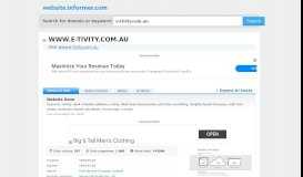 
							         e-tivity.com.au at WI. Website Gone - Website Informer								  
							    