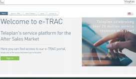 
							         e-TRAC • Landing Page								  
							    