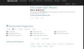 
							         E15 ultipro login Results For Websites Listing - SiteLinks.Info								  
							    