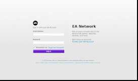 
							         EA Account - Log In								  
							    