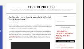 
							         EA Sports Launches Accessibility Portal for Blind Gamers - COOL ...								  
							    