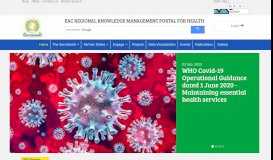 
							         EAC Knowledge Management (KM) Portal for Health | Knowledge ...								  
							    