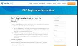 
							         EAD Registration Instructions - ValueLink Appraisal Management ...								  
							    
