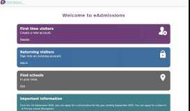 
							         eAdmissions								  
							    