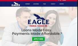
							         Eagle > Personal Loans Made Easy with Affordable Monthly Payments								  
							    