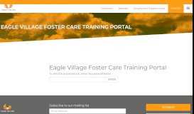
							         Eagle Village Foster Care Training Portal - Eagle Village								  
							    
